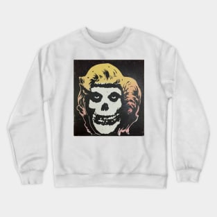 misfits marilyn monroe pop art warhol style spray paint graffiti printmaking Crewneck Sweatshirt